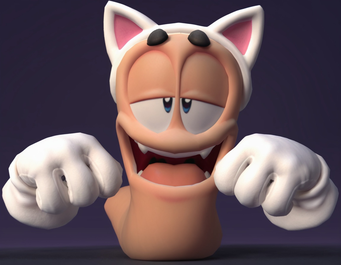 cat ears gloves