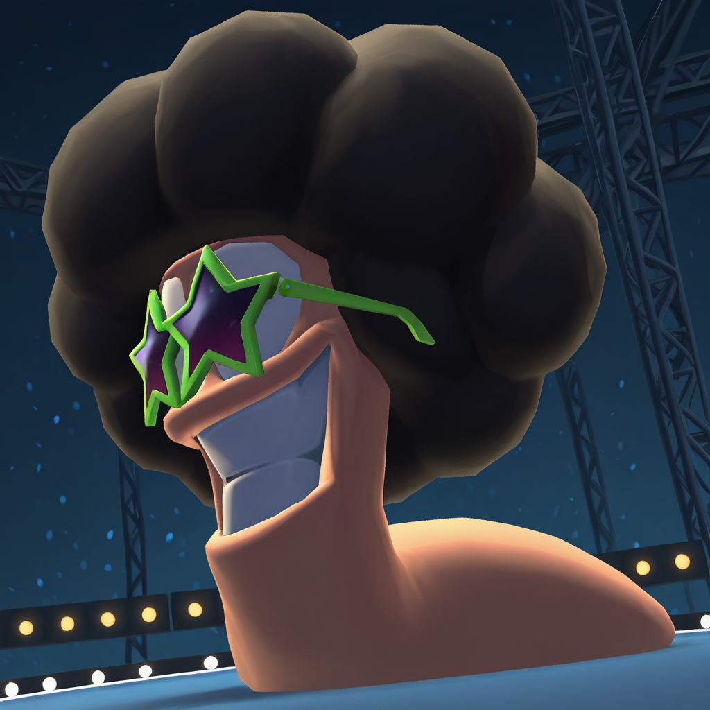 male afro star sunglasses