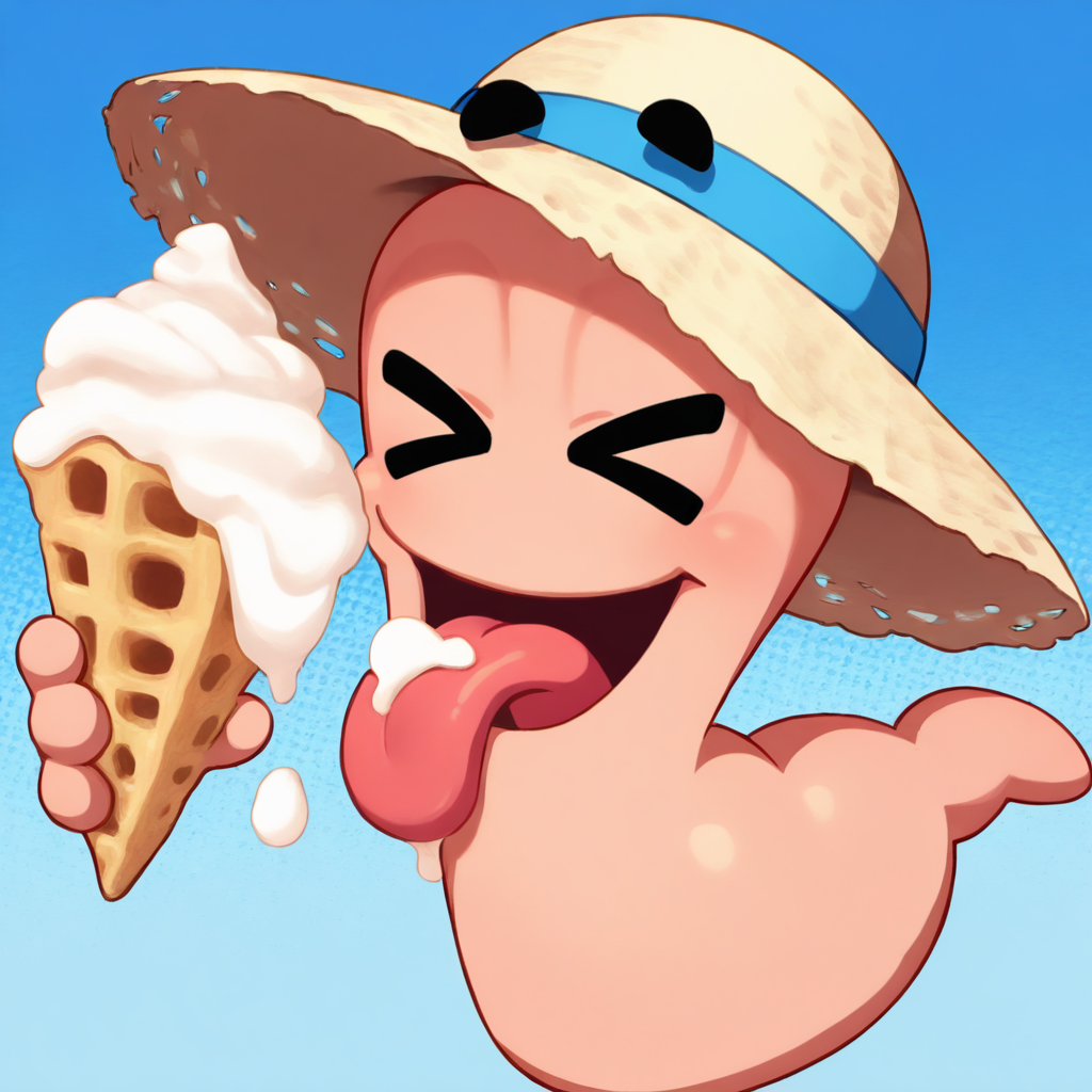 male ice cream sun hat >_<