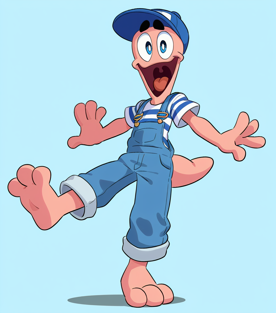 male overalls 2d