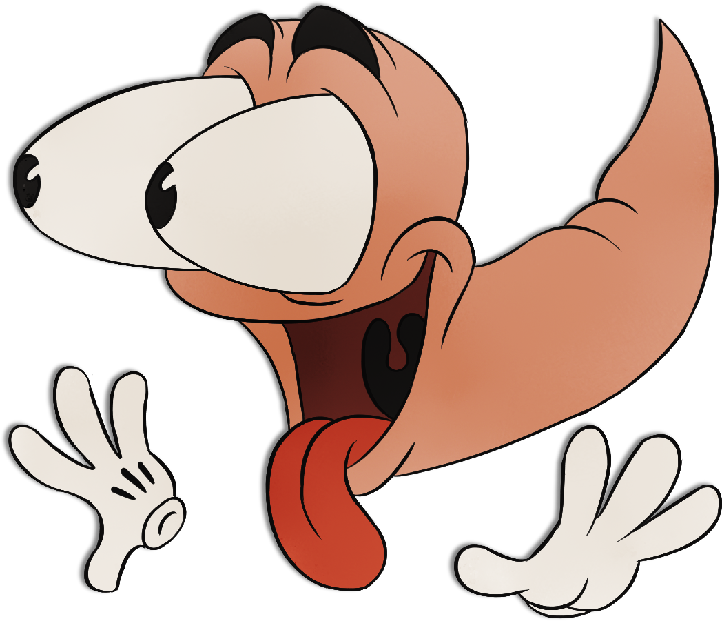 male worm in 1940's Tex Avery inspired style